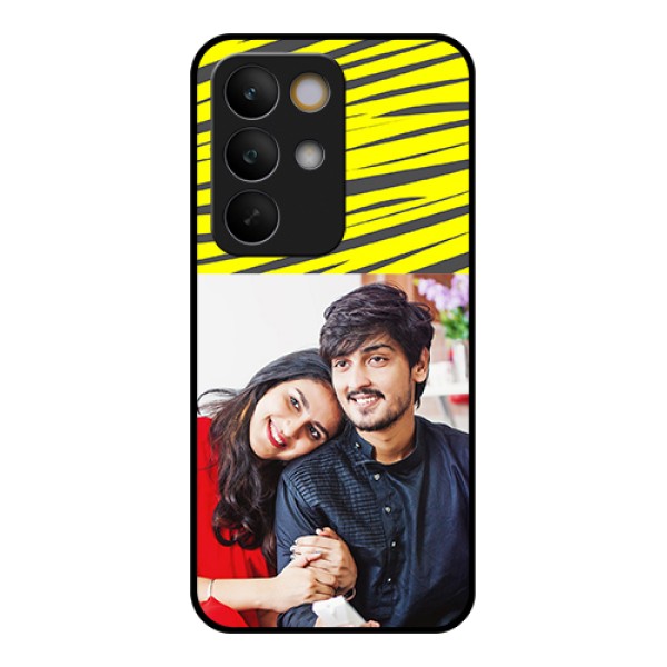 Realme C85 5G Custom Glass Phone Case - Yellow Abstract Design