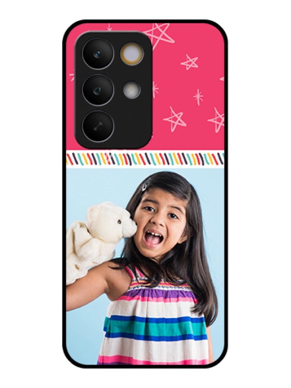 Custom Realme C85 5G Custom Glass Phone Case - Line Art Design