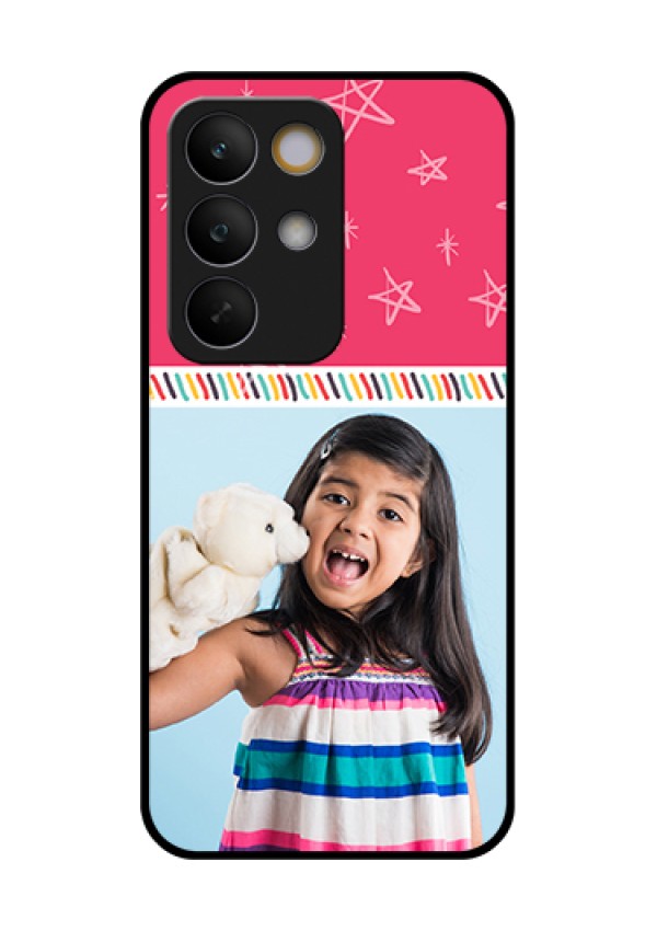 Realme C85 5G Custom Glass Phone Case - Line Art Design