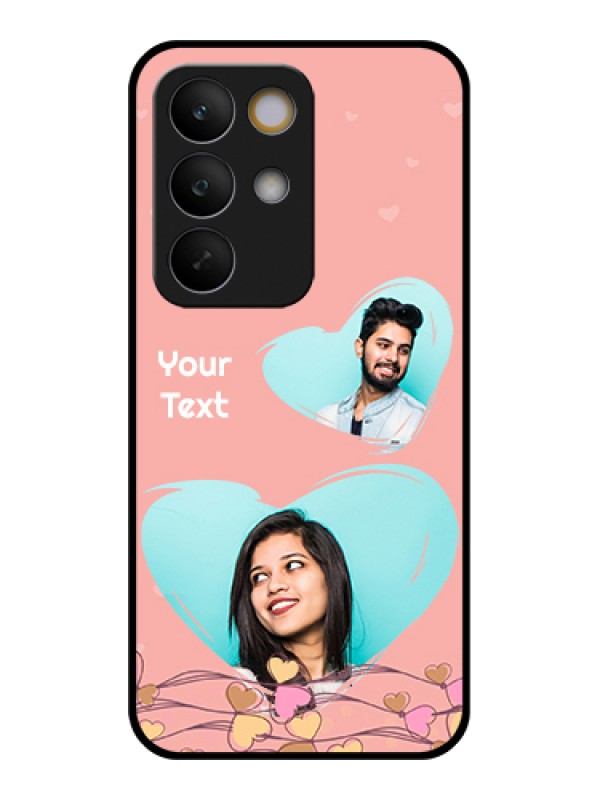 Custom Realme C85 5G Custom Glass Phone Case - Love Doodle Design