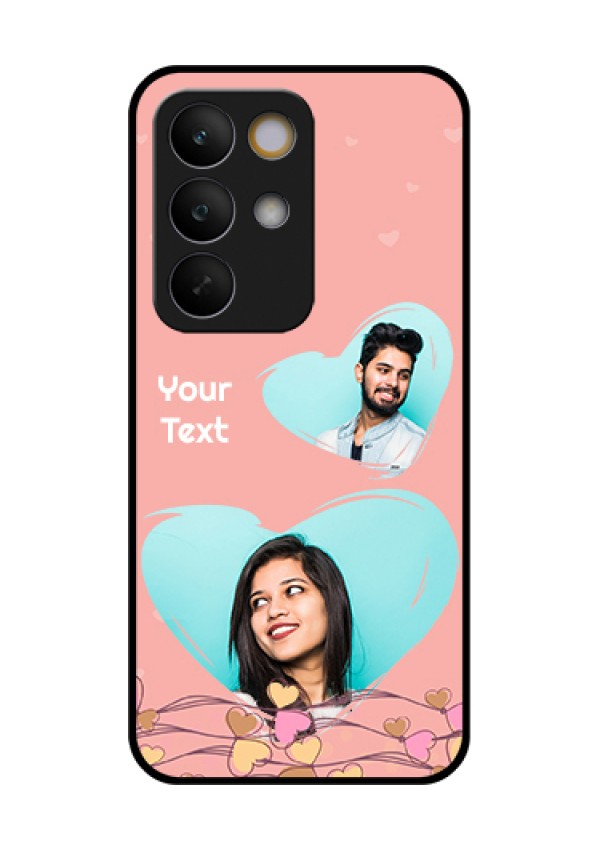 Realme C85 5G Custom Glass Phone Case - Love Doodle Design