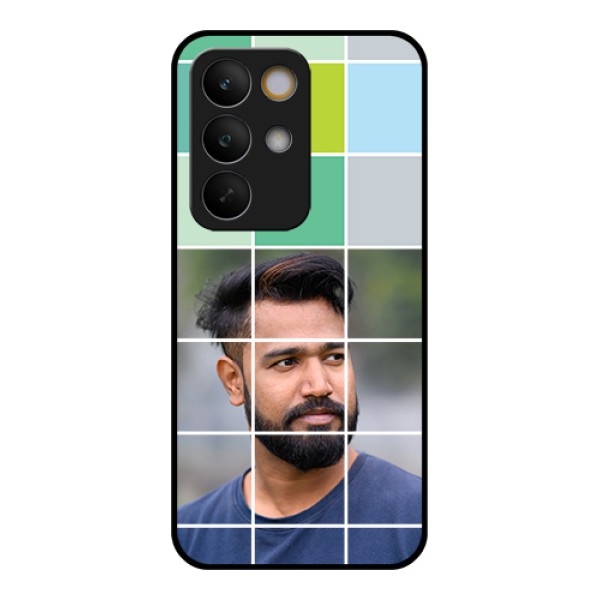 Realme C85 5G Custom Glass Phone Case - With White Box Pattern Realme C85 5G Custom Glass Phone Case - With White Box Pattern