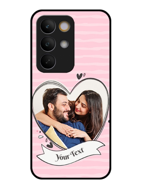 Custom Realme C85 5G Custom Glass Phone Case - Vintage Heart Design