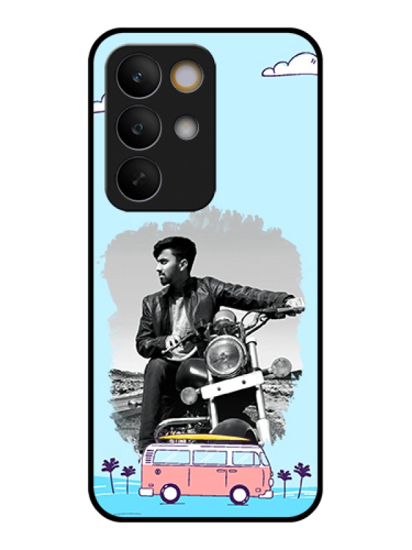 Custom Realme C85 5G Custom Glass Phone Case - Travel & Adventure Design