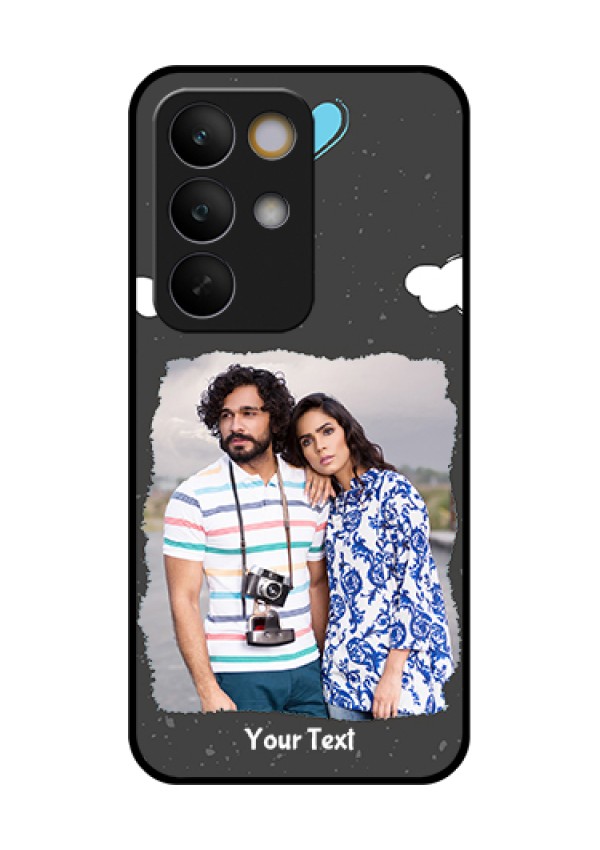 Realme C85 5G Custom Glass Phone Case - Splashes With Love Doodles Design