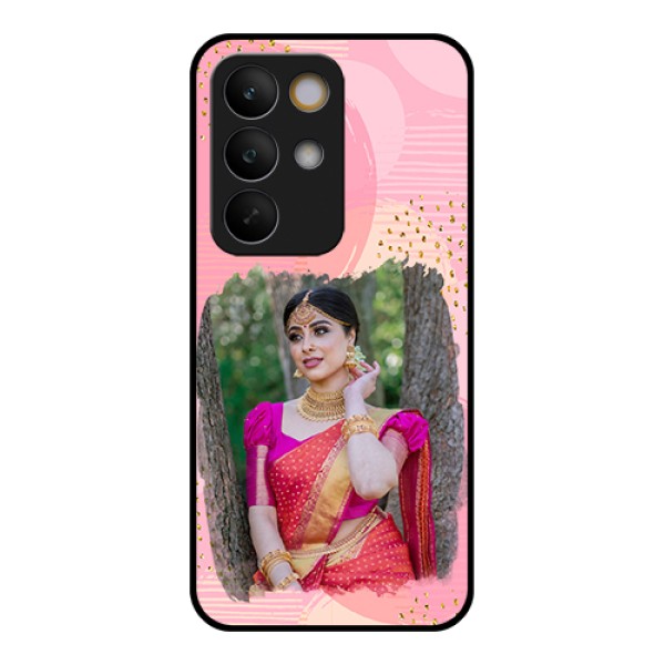 Realme C85 5G Custom Glass Phone Case - Gold Glitter Splash Design Realme C85 5G Custom Glass Phone Case - Gold Glitter Splash Design