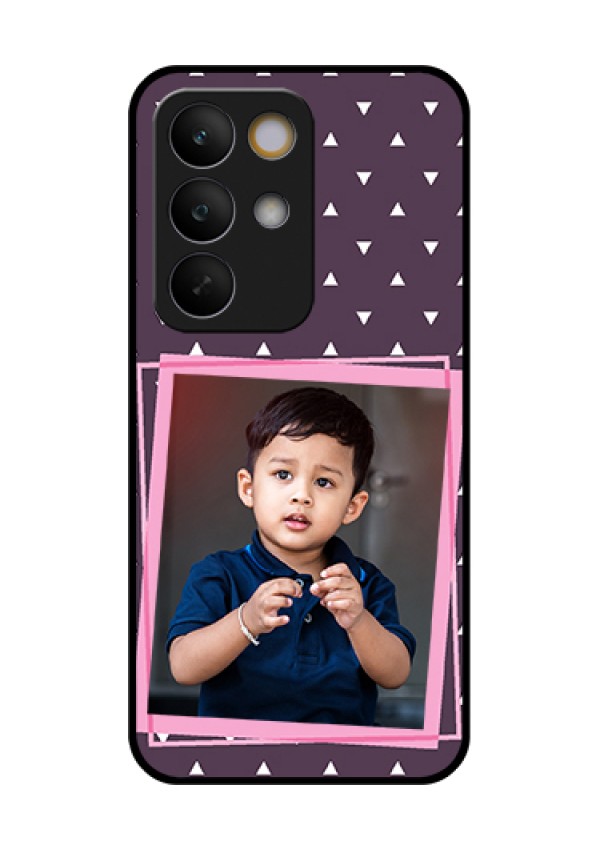 Realme C85 5G Custom Glass Phone Case - Triangle Pattern Dotted Design