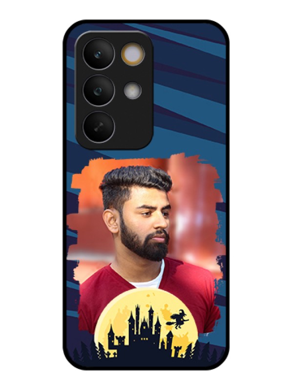 Custom Realme C85 5G Custom Glass Phone Case - Halloween Witch Design