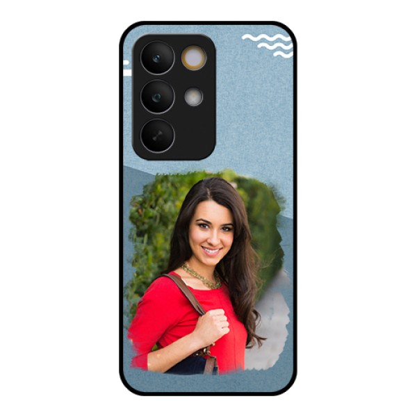 Realme C85 5G Custom Glass Phone Case - Grunge Line Art Design