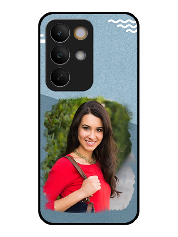 Custom Realme C85 5G Custom Glass Phone Case - Grunge Line Art Design