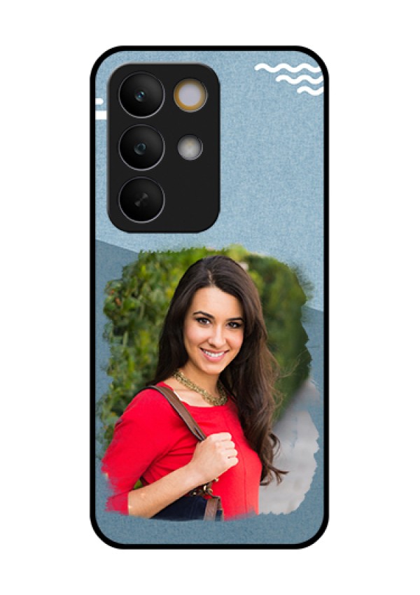 Realme C85 5G Custom Glass Phone Case - Grunge Line Art Design