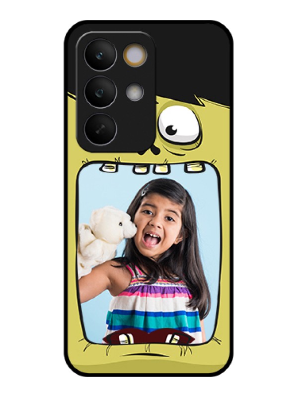 Custom Realme C85 5G Custom Glass Phone Case - Cartoon Monster Back Case Design