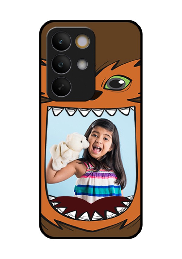 Realme C85 5G Custom Glass Phone Case - Owl Monster Back Case Design
