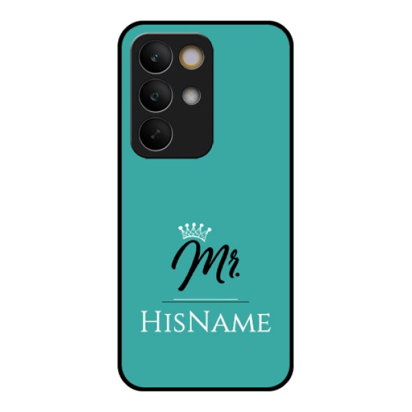 Realme C85 5G Custom Glass Phone Case - Mr With Name Design