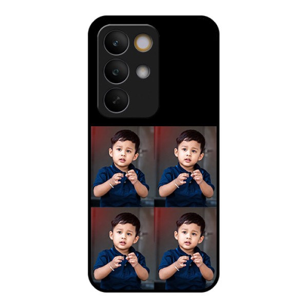 Realme C85 5G Custom Glass Phone Case - 4 Image Holder Design