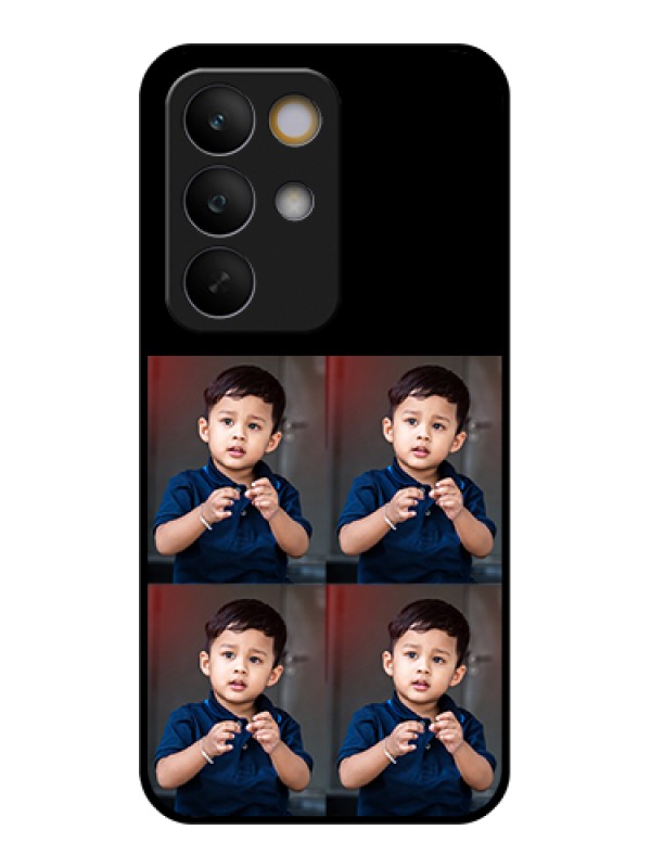 Custom Realme C85 5G Custom Glass Phone Case - 4 Image Holder Design