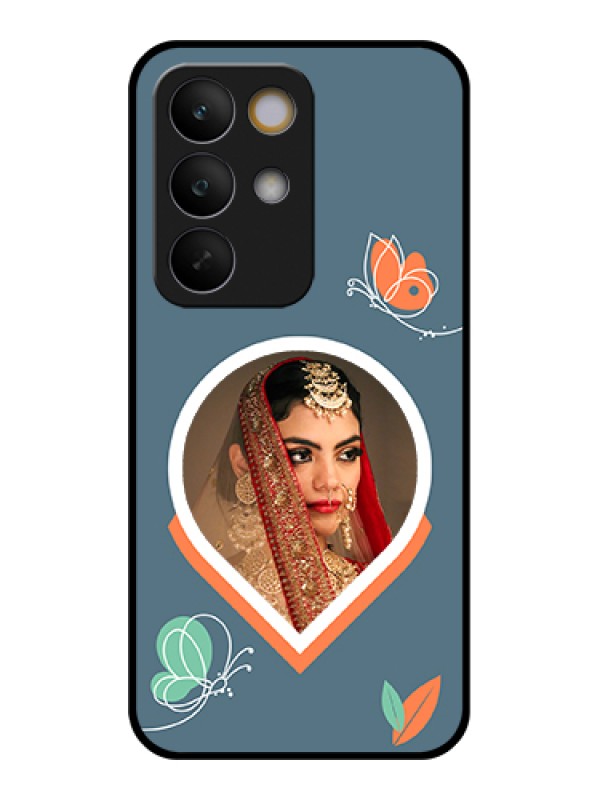 Custom Realme C85 5G Custom Glass Phone Case - Droplet Butterflies Design