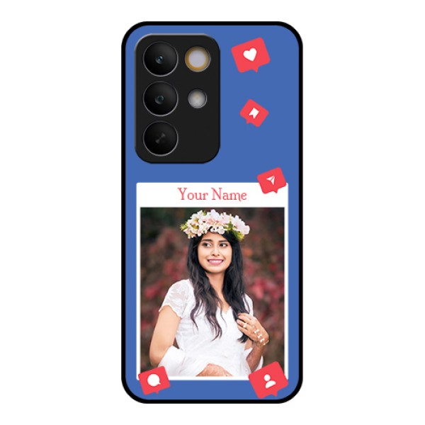 Realme C85 5G Custom Glass Phone Case - Like Share And Comment Design Realme C85 5G Custom Glass Phone Case - Like Share And Comment Design