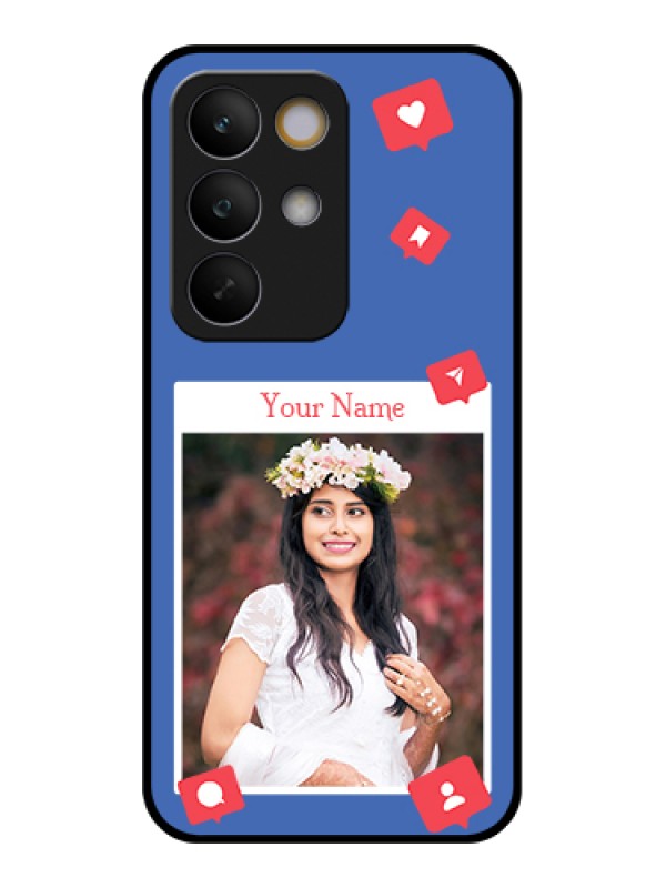 Custom Realme C85 5G Custom Glass Phone Case - Like Share And Comment Design