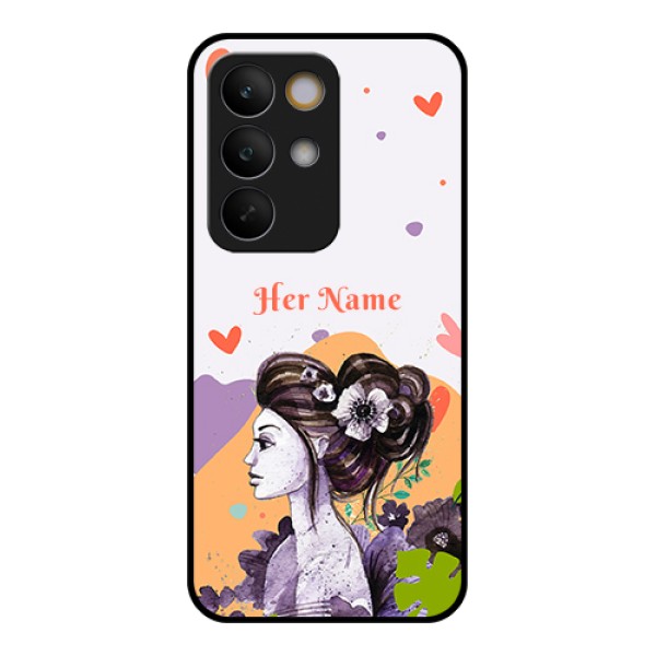 Realme C85 5G Custom Glass Phone Case - Woman And Nature Design Realme C85 5G Custom Glass Phone Case - Woman And Nature Design