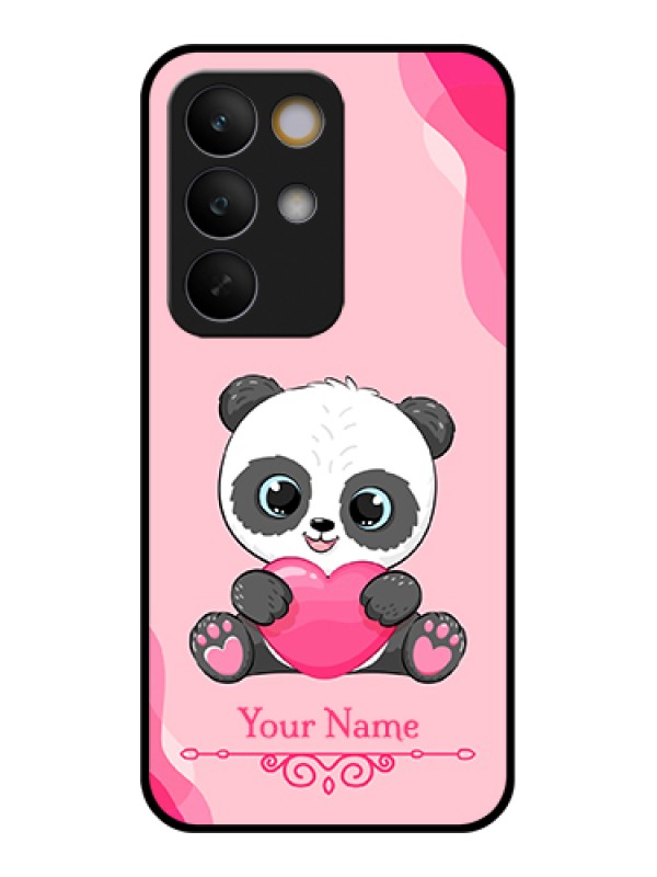 Custom Realme C85 5G Custom Glass Phone Case - Cute Panda Design