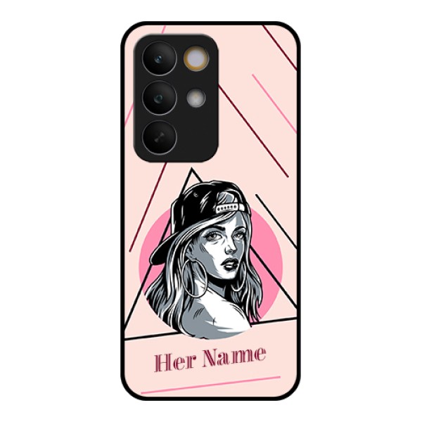 Realme C85 5G Custom Glass Phone Case - Rockstar Girl Design
