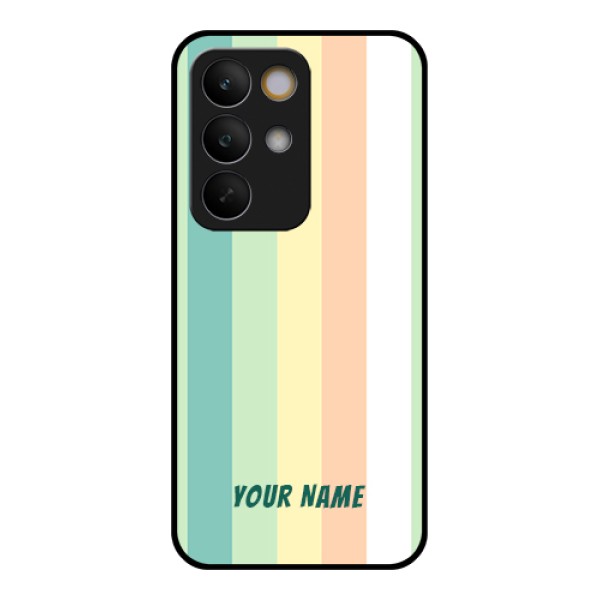 Realme C85 5G Custom Glass Phone Case - Multi - Colour Stripes Design Realme C85 5G Custom Glass Phone Case - Multi - Colour Stripes Design