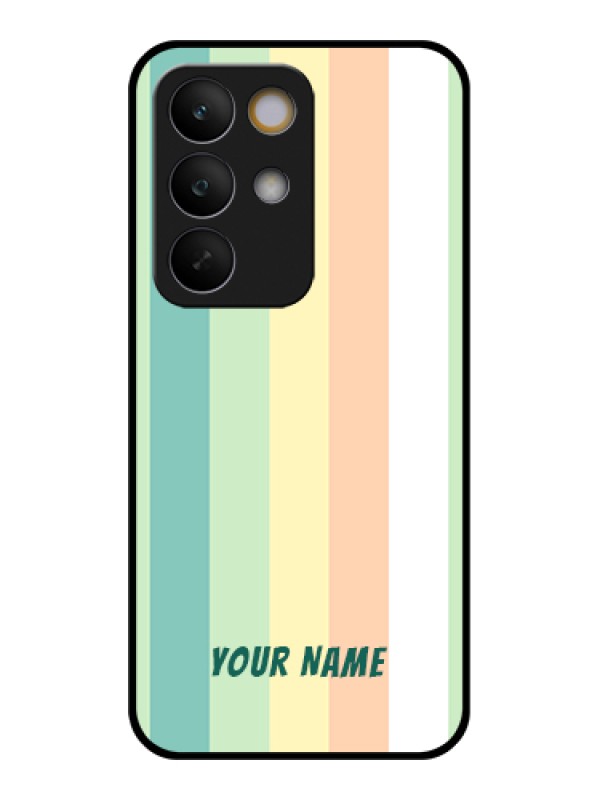 Custom Realme C85 5G Custom Glass Phone Case - Multi - Colour Stripes Design