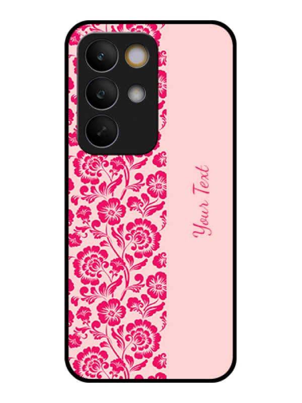 Custom Realme C85 5G Custom Glass Phone Case - Attractive Floral Pattern Design