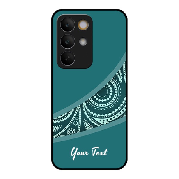Realme C85 5G Custom Glass Phone Case - Semi Visible Floral Design