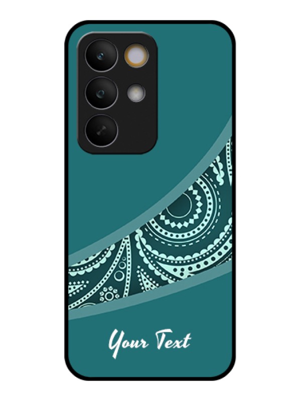 Custom Realme C85 5G Custom Glass Phone Case - Semi Visible Floral Design