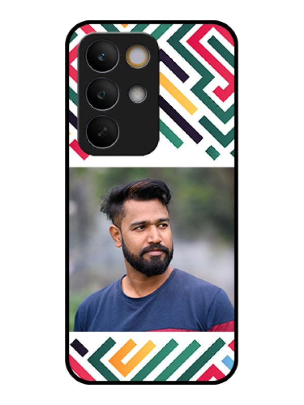 Custom Realme C85 5G Custom Glass Phone Case - Colorful Maze Pattern Design