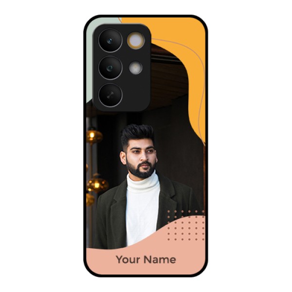 Realme C85 5G Custom Glass Phone Case - Tri - Coloured Overlay Design Realme C85 5G Custom Glass Phone Case - Tri - Coloured Overlay Design