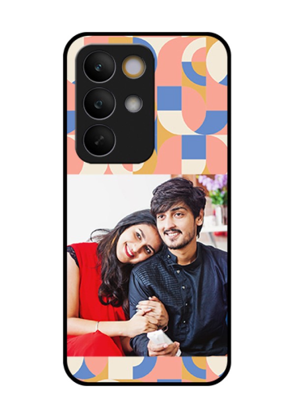 Realme C85 5G Custom Glass Phone Case - Semi - Circle Maze Pattern Design