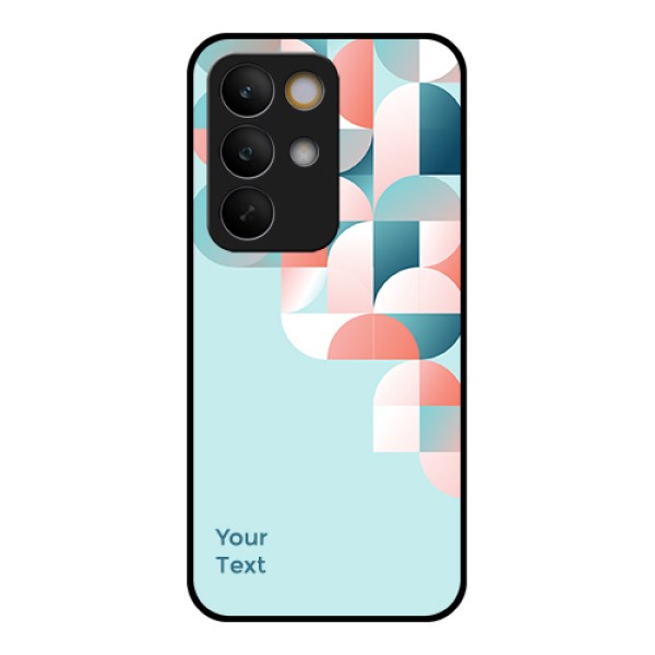 Realme C85 5G Custom Glass Phone Case - Stylish Semi - Circle Pattern Design Realme C85 5G Custom Glass Phone Case - Stylish Semi - Circle Pattern Design