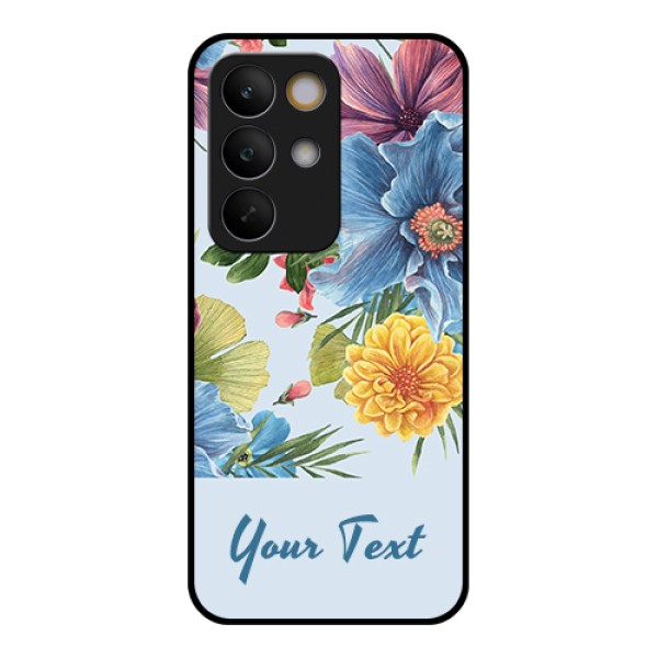Realme C85 5G Custom Glass Phone Case - Stunning Watercolored Flowers Painting Design Realme C85 5G Custom Glass Phone Case - Stunning Watercolored Flowers Painting Design