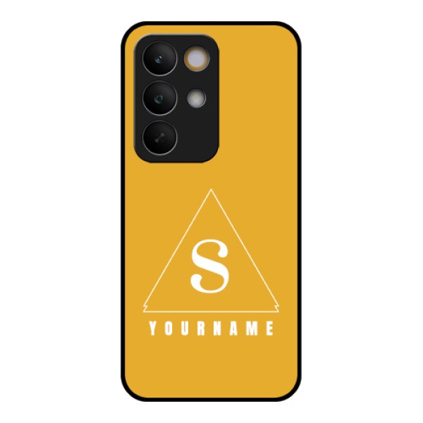 Realme C85 5G Custom Glass Phone Case - Simple Triangle Design Realme C85 5G Custom Glass Phone Case - Simple Triangle Design