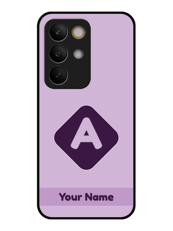 Custom Realme C85 5G Custom Glass Phone Case - Custom Letter In Curved Badge Design