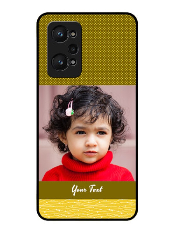 Custom Realme GT 2 Custom Glass Phone Case - Simple Green Color Design