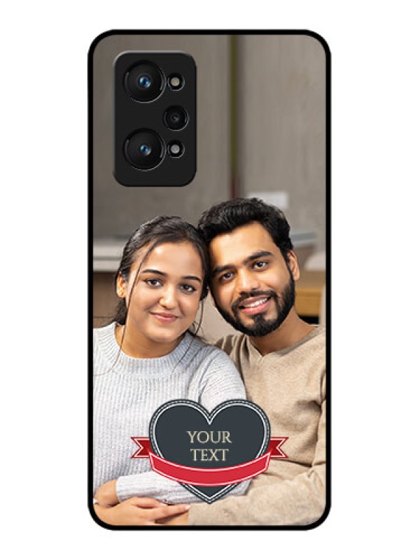 Custom Realme GT 2 Custom Glass Phone Case - Just Married Couple Design