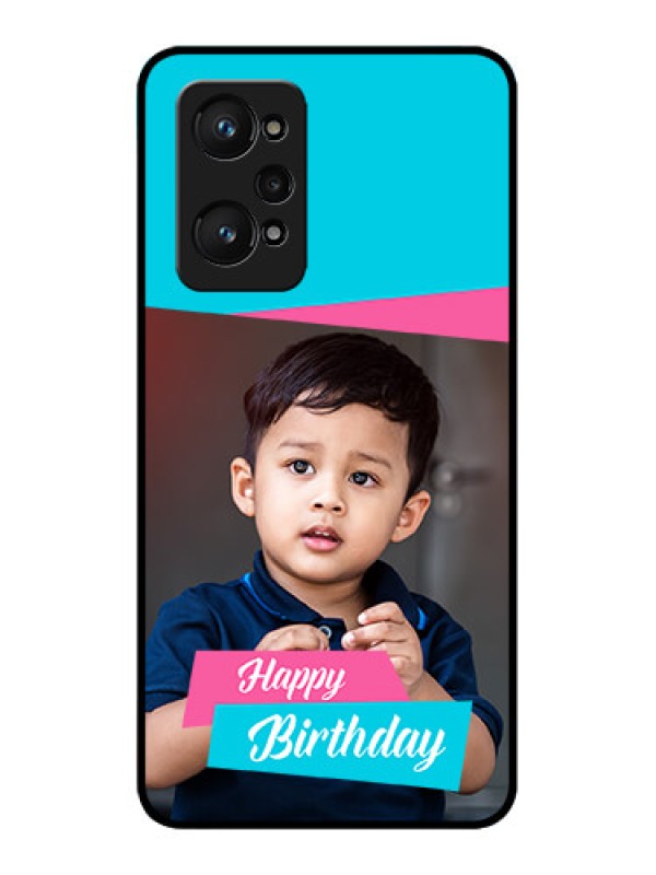 Custom Realme GT 2 Personalized Glass Phone Case - Image Holder with 2 Color Design