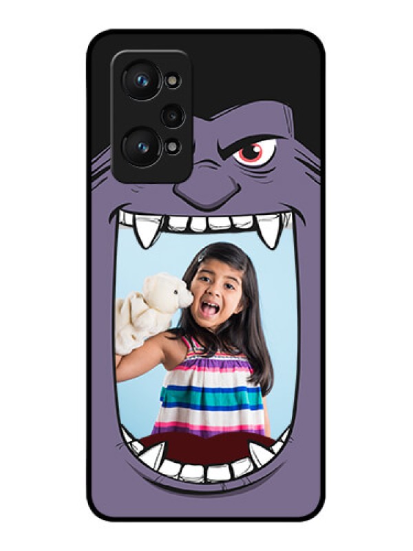 Custom Realme GT 2 Custom Glass Phone Case - Angry Monster Design