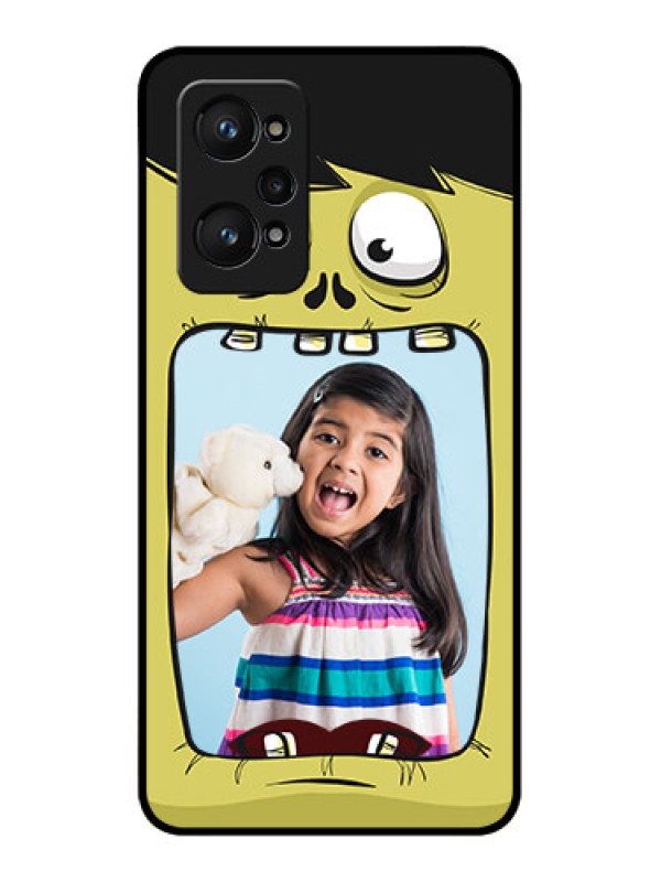 Custom Realme GT 2 Personalized Glass Phone Case - Cartoon monster back case Design