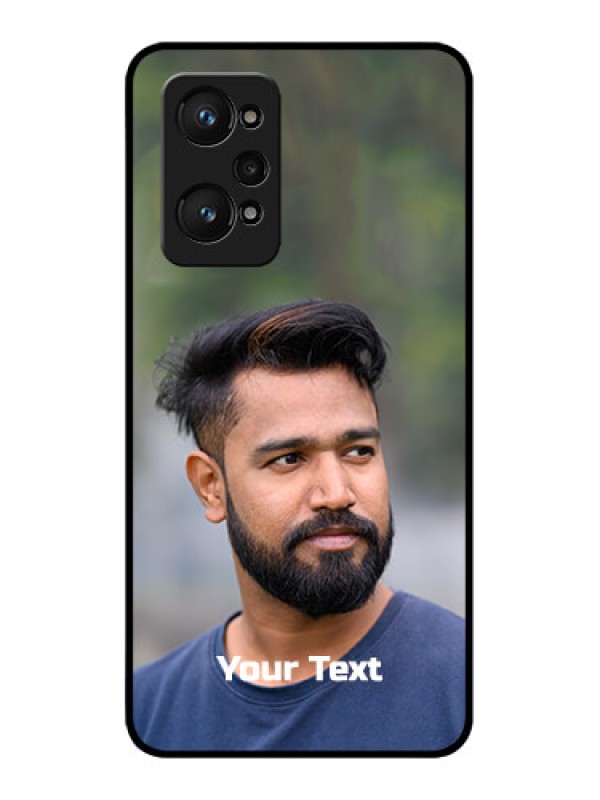 Custom Realme GT 2 Glass Mobile Cover: Photo with Text
