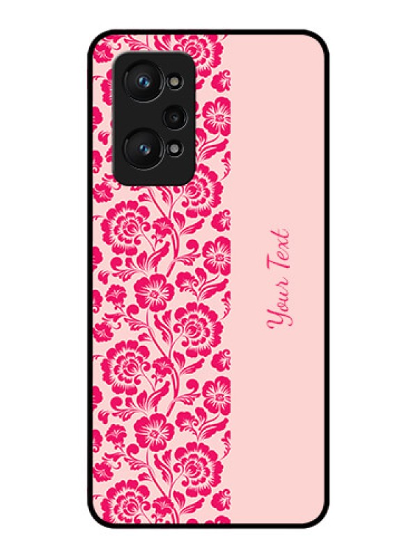 Custom Realme GT 2 Custom Glass Phone Case - Attractive Floral Pattern Design