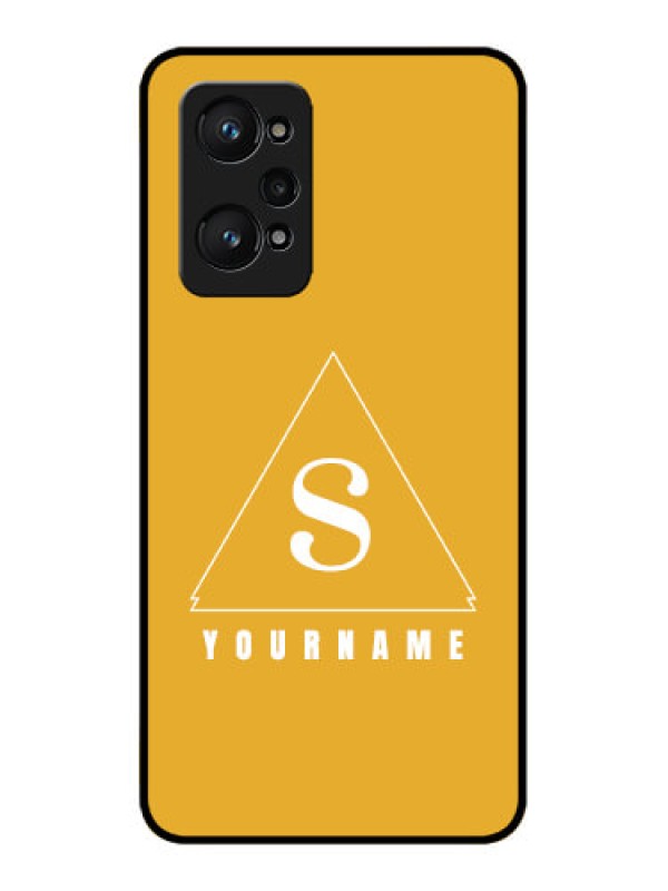 Custom Realme GT 2 Personalized Glass Phone Case - simple triangle Design