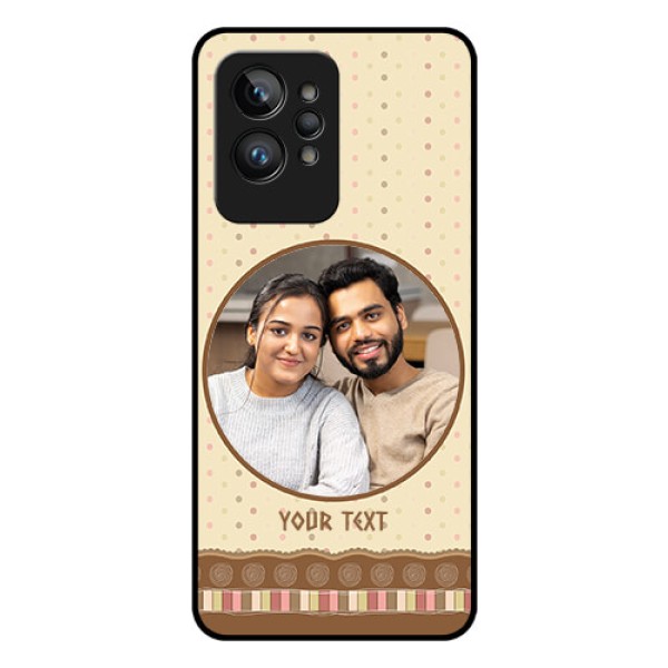 Realme GT 2 Pro Custom Glass Mobile Case - Brown Dotted Mobile Case Design