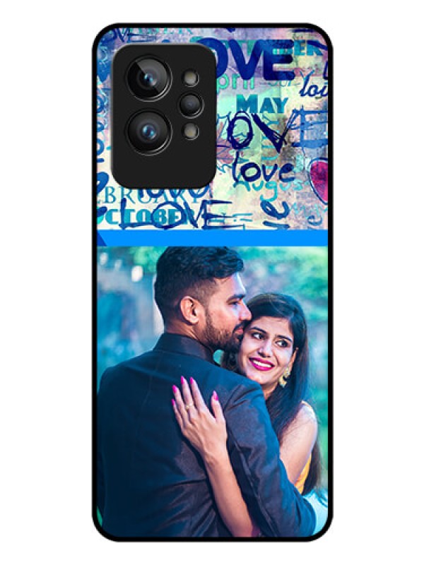 Custom Realme GT 2 Pro Custom Glass Mobile Case - Colorful Love Design
