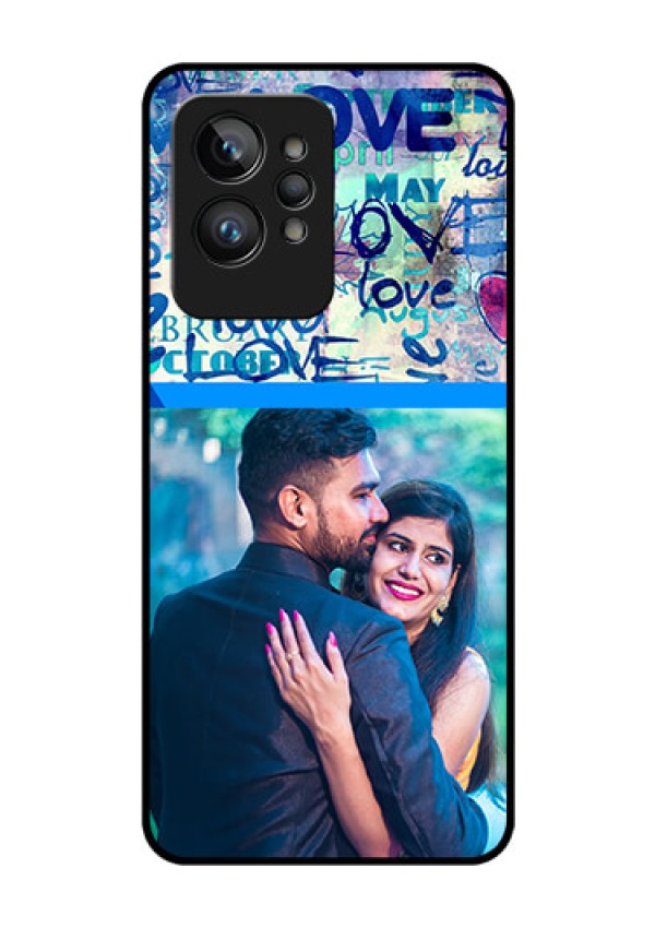 Realme GT 2 Pro Custom Glass Mobile Case - Colorful Love Design