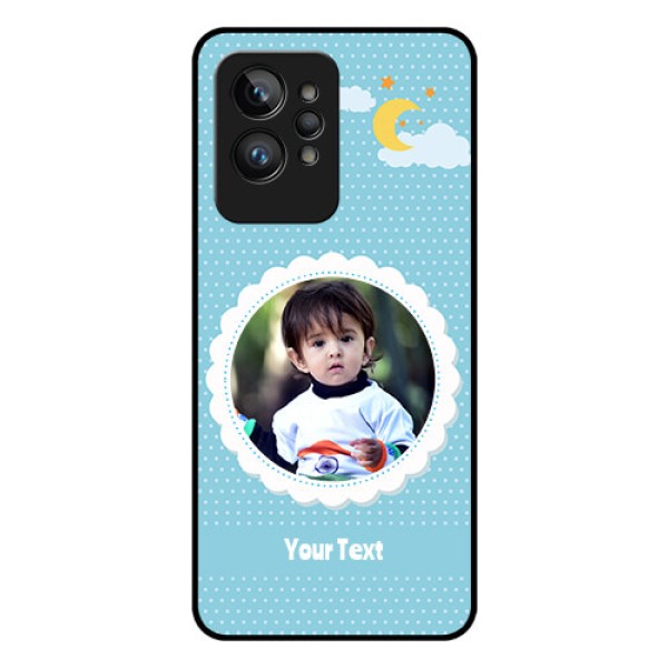 Realme GT 2 Pro Personalised Glass Phone Case - Violet Pattern Design